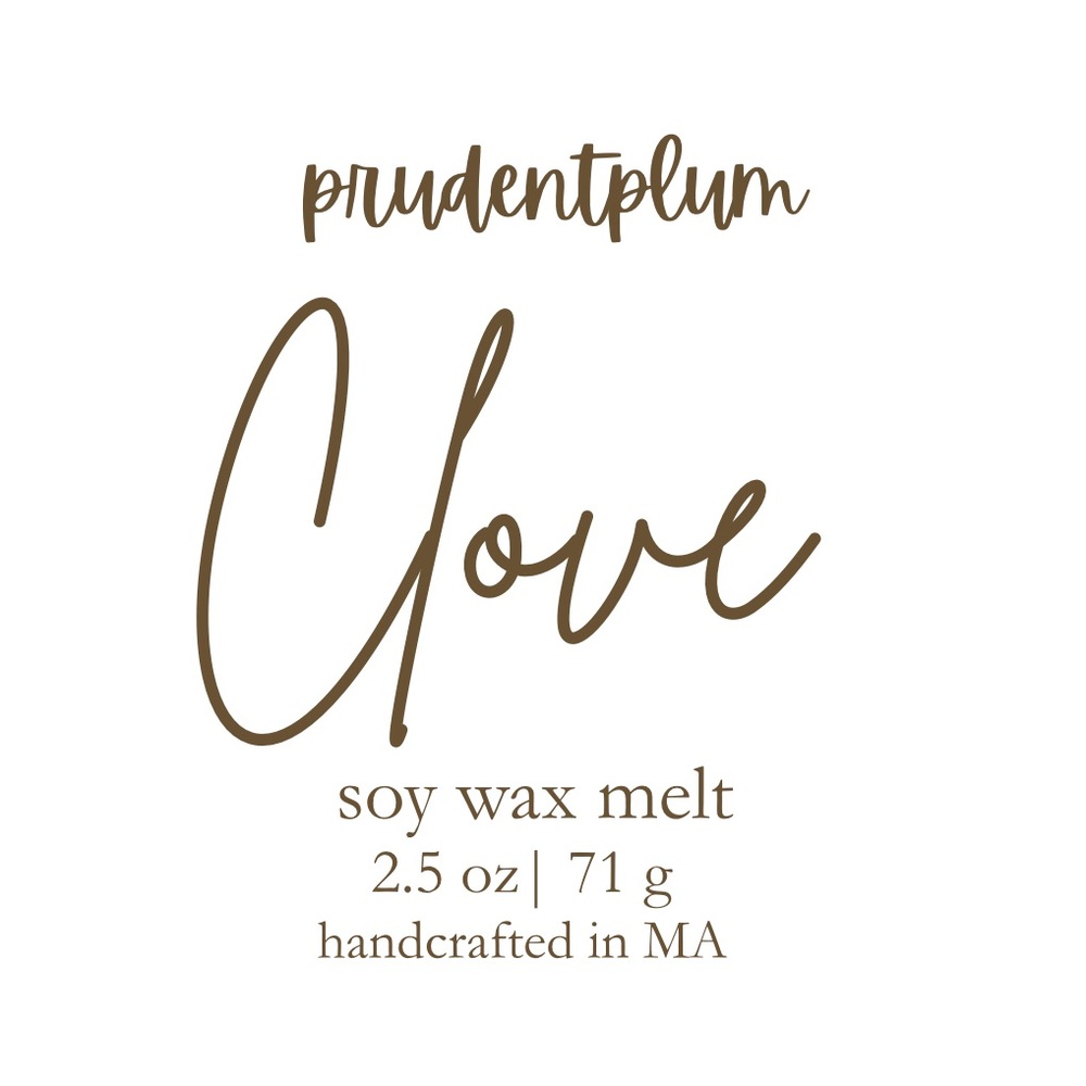 Clove Soy Wax Melt 2.5 oz | Melts For Wax Warmer Clamshell - Picture 2 of 3